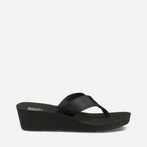 Teva Mush Mandalyn Wedge 2 Damen Flip Flops Schwarz (Österreich)